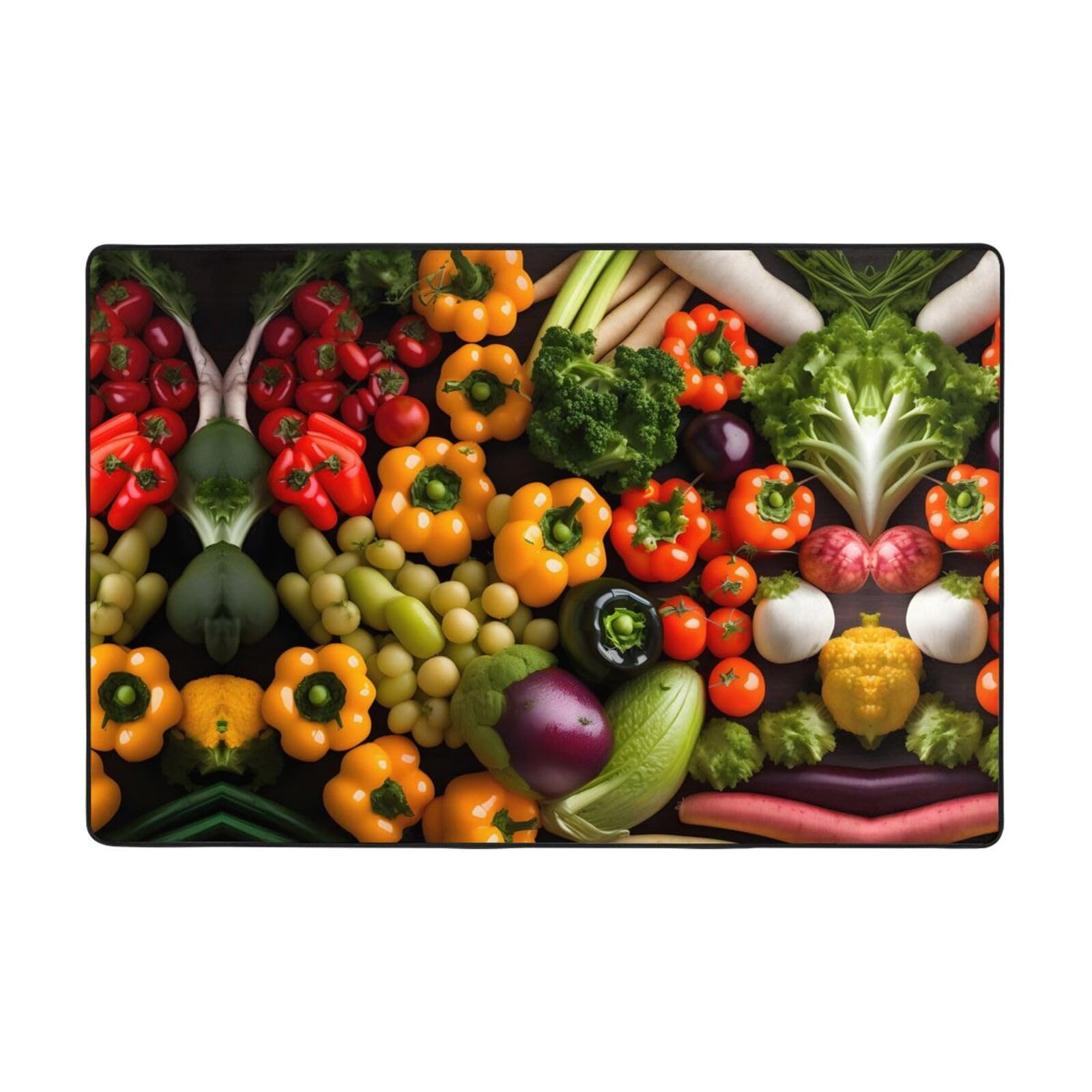 Tapis super doux fruits et légumes frais ultra moelleux pour chambre