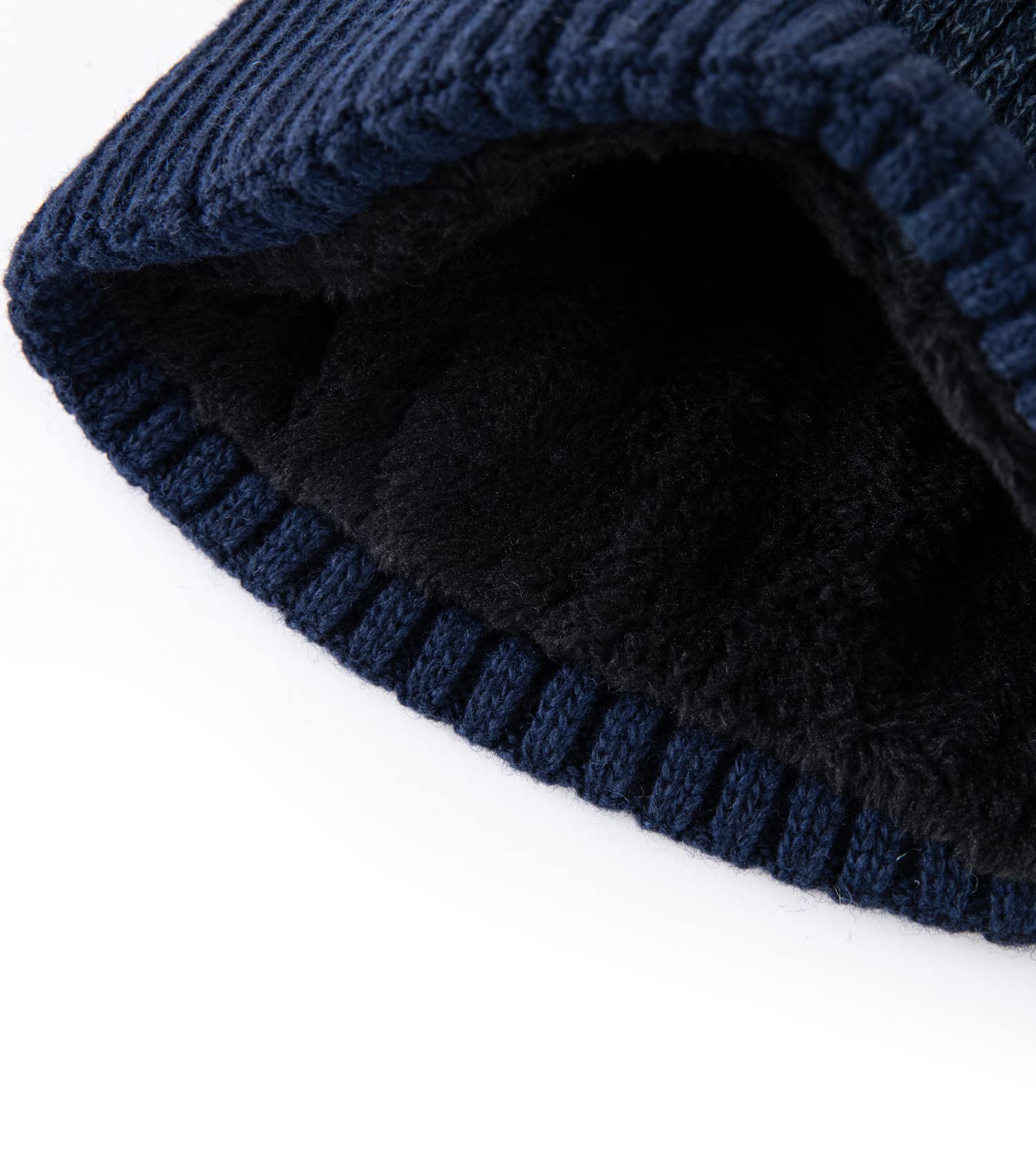 Lallier Winter 3-teiliges Herren Wolle Mütze Schal Handschuhe Set, Warmes Beanie Skull Cap Schal Thermohandschuh Set für Herren