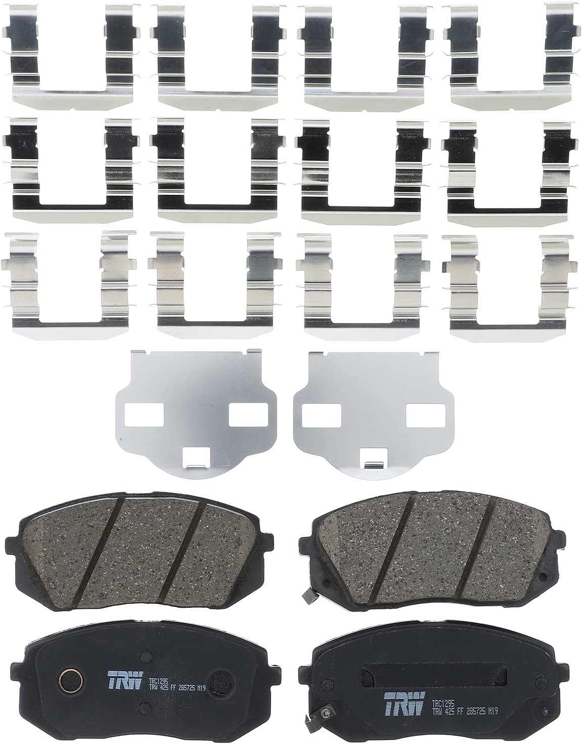 TRW Pro TRC1295 Disc Brake Pad Set For Hyundai Sonata 2015, Front, And Other Applications