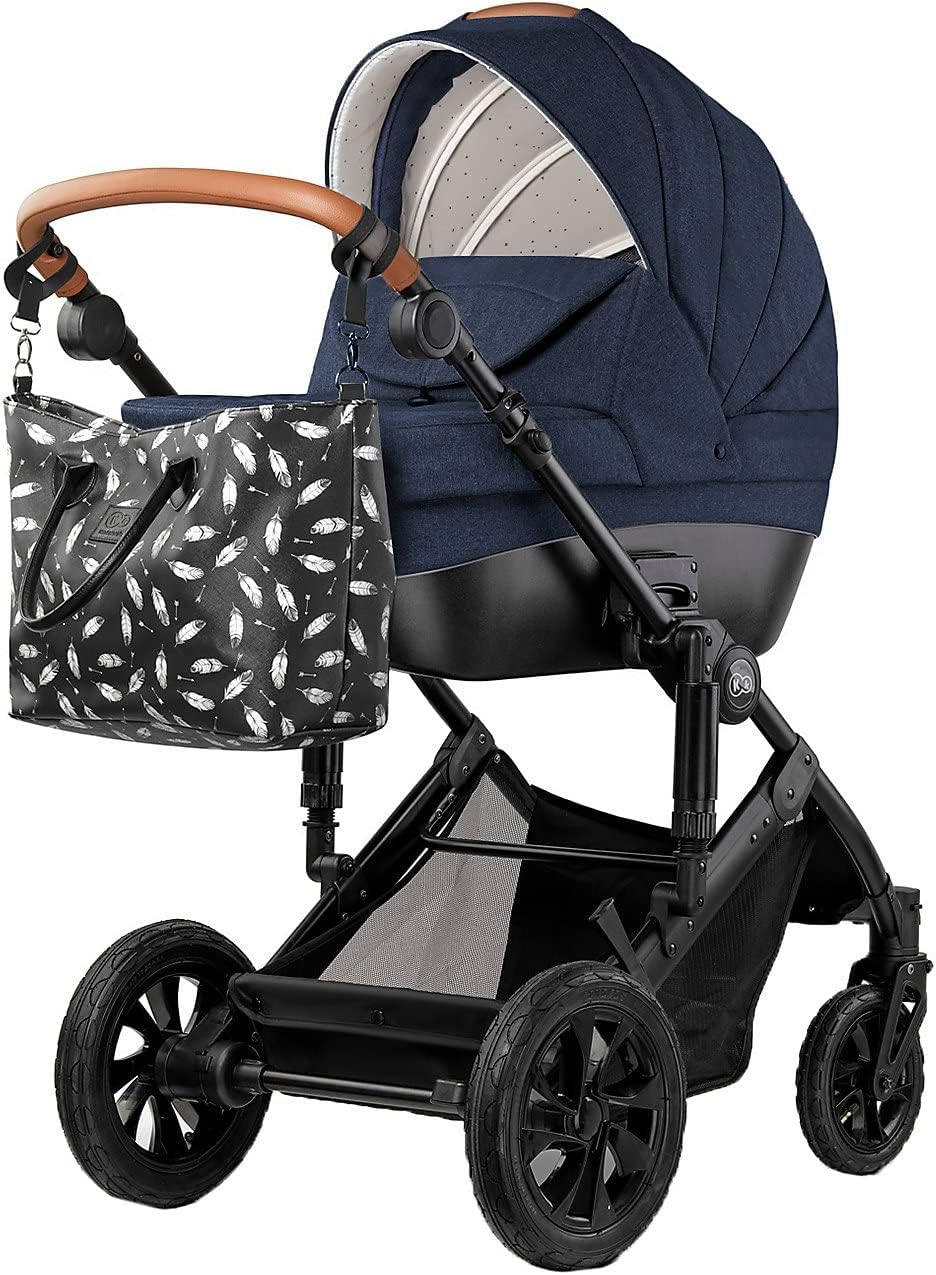 kk Kinderkraft - 3-In-1 Prime 20' Stroller + Accessories - Navy
