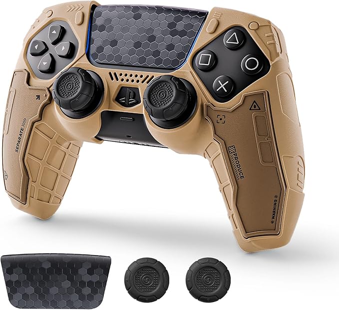 Monster Hunter Wilds-Leiter erkennt Spiel zu einfach geworden und rufe alte Fans zurück 11 71NWDHC6lML. AC SX679 GeekShare G.S.TAC Tactical PS5 Controller Skin Set: Non-Slip Silicone Cover Compatible with PS5 Wireless Controller, 2 Thumb Grips & 2 Stickers, Compatible with Monster Hunter Wilds (Desert Yellow)