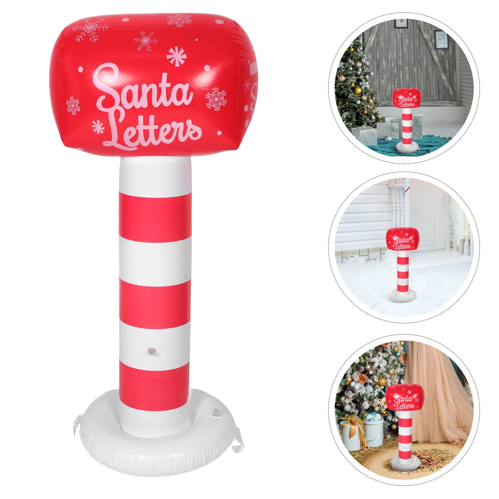 Toyvian 5 Piezas Buzón Inflable de Navidad de 42 Pulgadas para Jardín