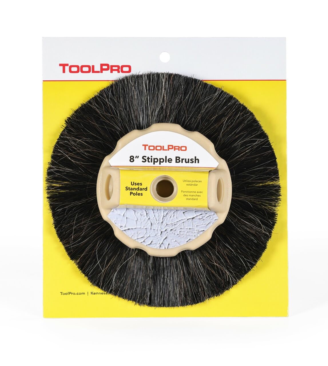 ToolPro 8 in. Horse Hair Stipple Brush - Professional Texture