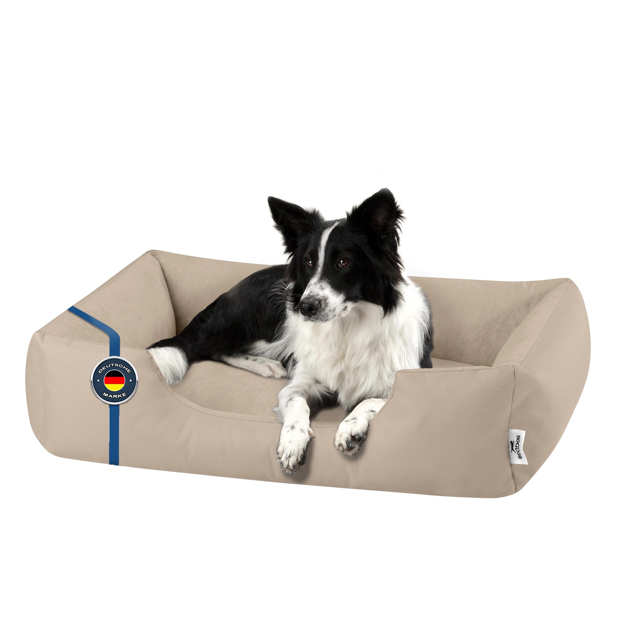 BedDog ZARA Cuccia per cani L - Cuscino - Divano - Copertina Rimovibile e Lavabile, Cani Medio-Piccola