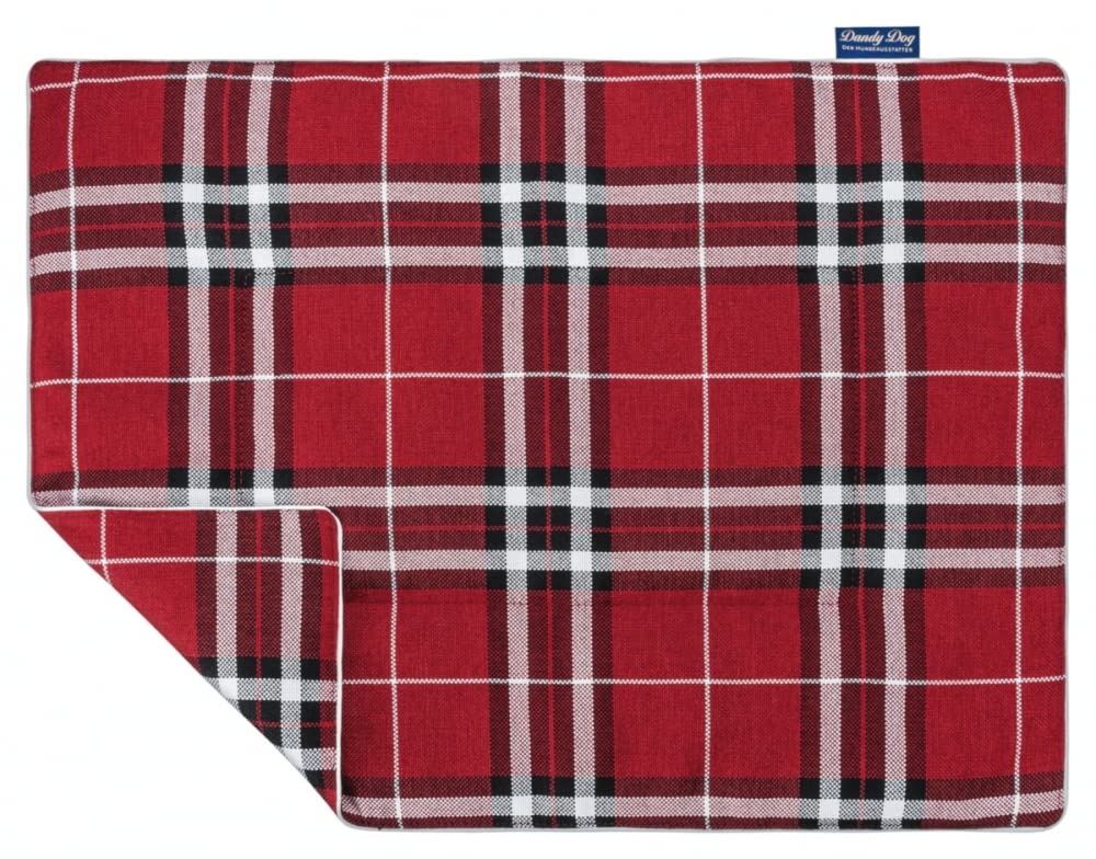 Couverture pour chien lavable XL Dandy Dog Highlands rouge