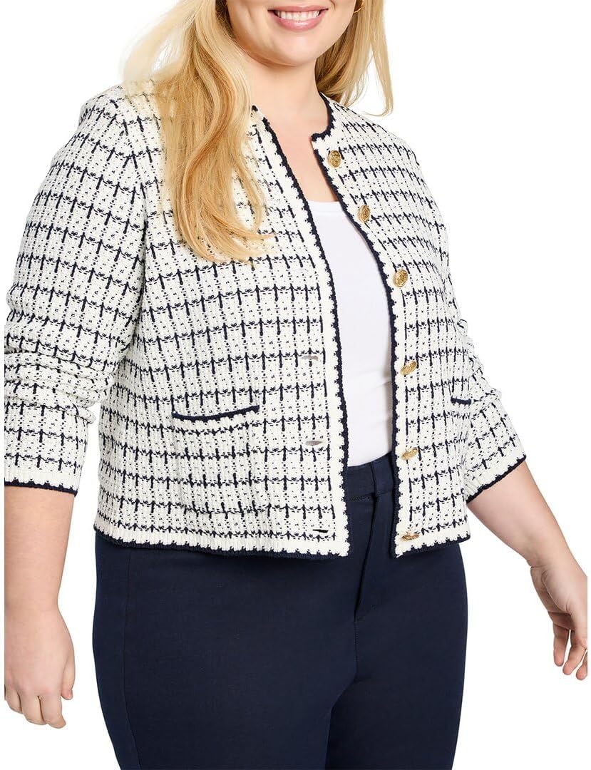 NIC+Zoe Women's Mixed Up Sweater Jacket