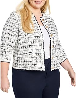 NIC+Zoe Womens Mixed Up Sweater Jacket