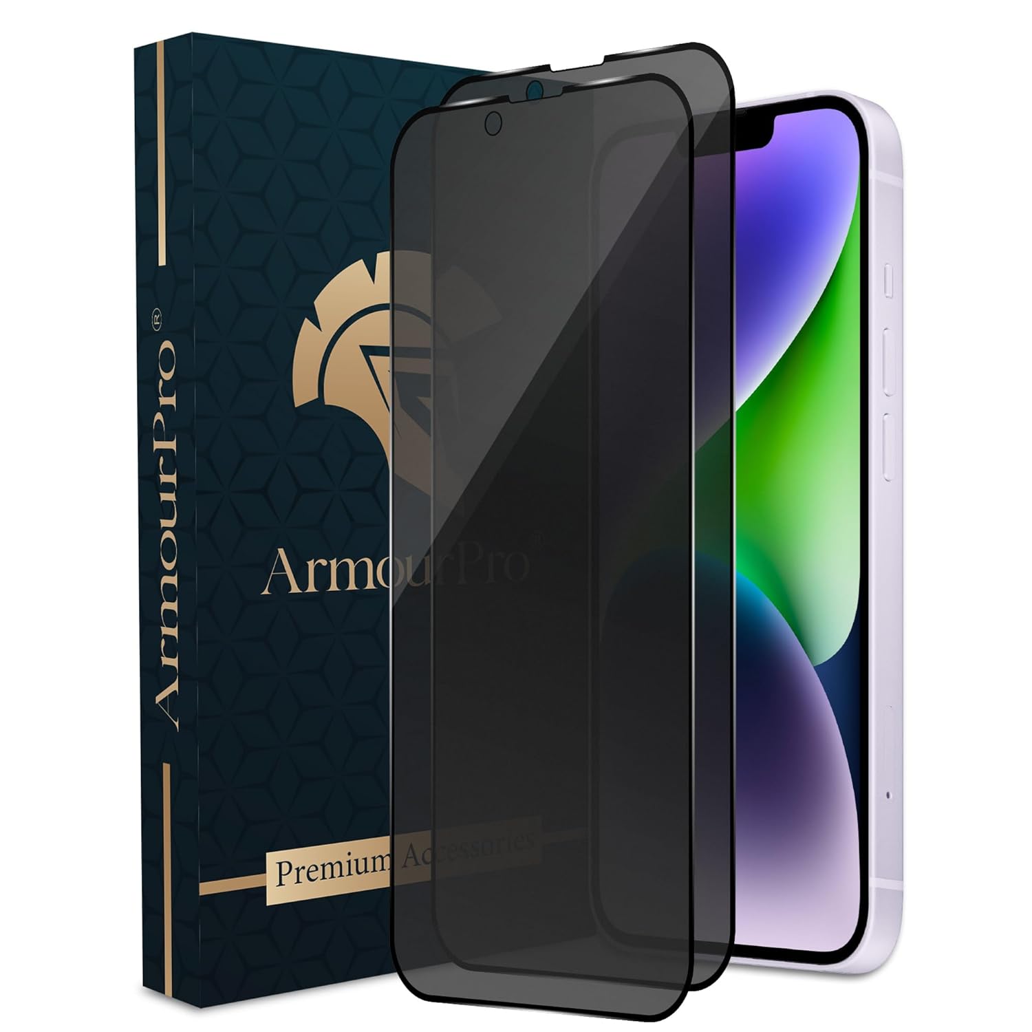 ArmourPro Anti Spy Matte Privacy Tempered Glass for iPhone 14 Plus and iPhone 13 Pro Max (6.7 Inch) with Edge-to-Edge Protector, Full Screen Coverage and Easy Installation kit (Pack of 2) ArmourPro Anti Spy Matte Privacy Tempered Glass for iPhone 14 Plus and iPhone 13 Pro Max (6.7 Inch) with Edge-to-Edge Protector, Full Screen Coverage and Easy Installation kit (Pack of 2)
