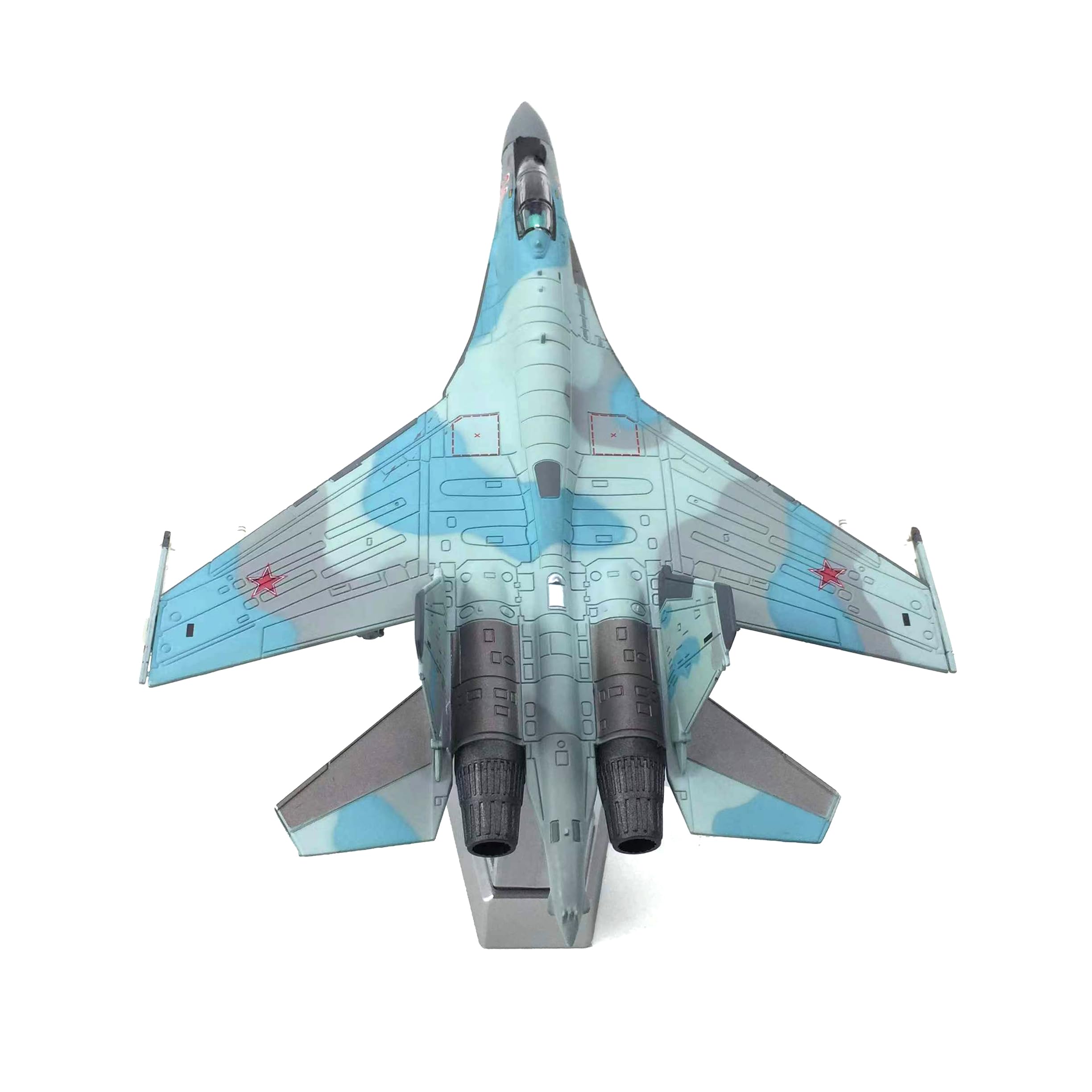 1/100 SU 35 Super Posizione Laterale SU-35 Fighter Lega Modello Militare Fighter Jet Modello Aereo Attacco Aereo Modelli di Aerei Militari per Adulti