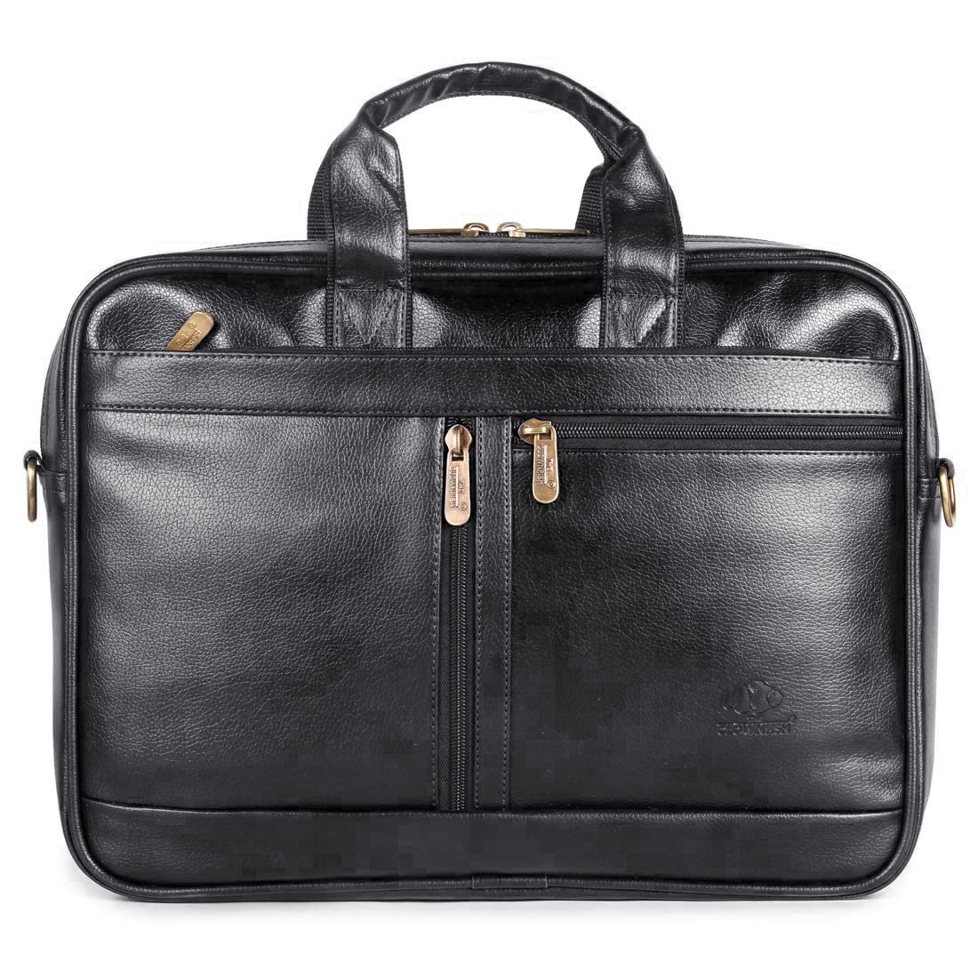 THE CLOWNFISH Unisex Faux Leather 15.6 Inch Laptop Messenger Bag Briefcase Laptop Bag (Black) (B09S5MZ94W) Amazon Price History, Amazon Price Tracker
