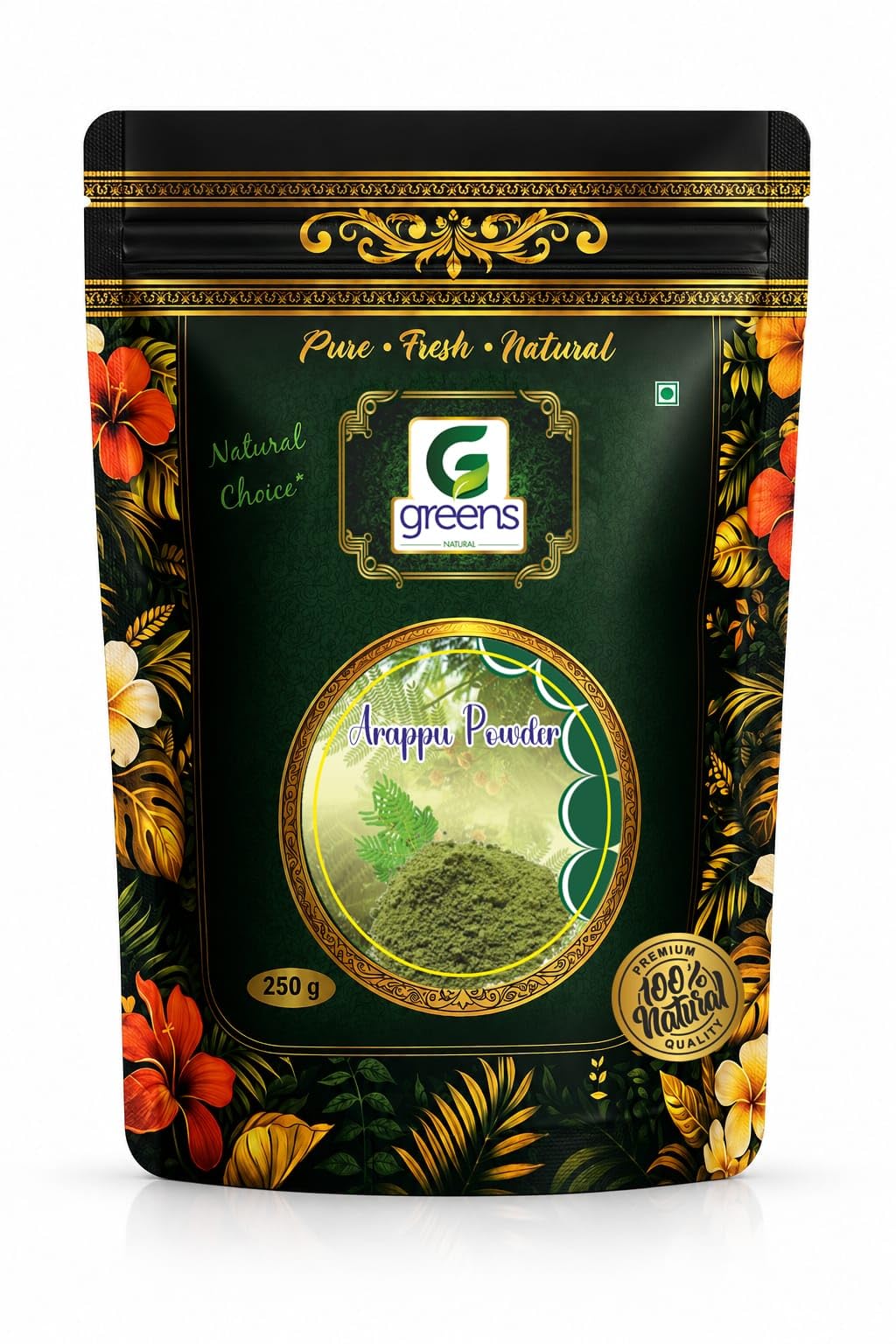 Arappu Leaf Powder 250g Premium Herbal Hair Care Powder Pack of 1-picture-26