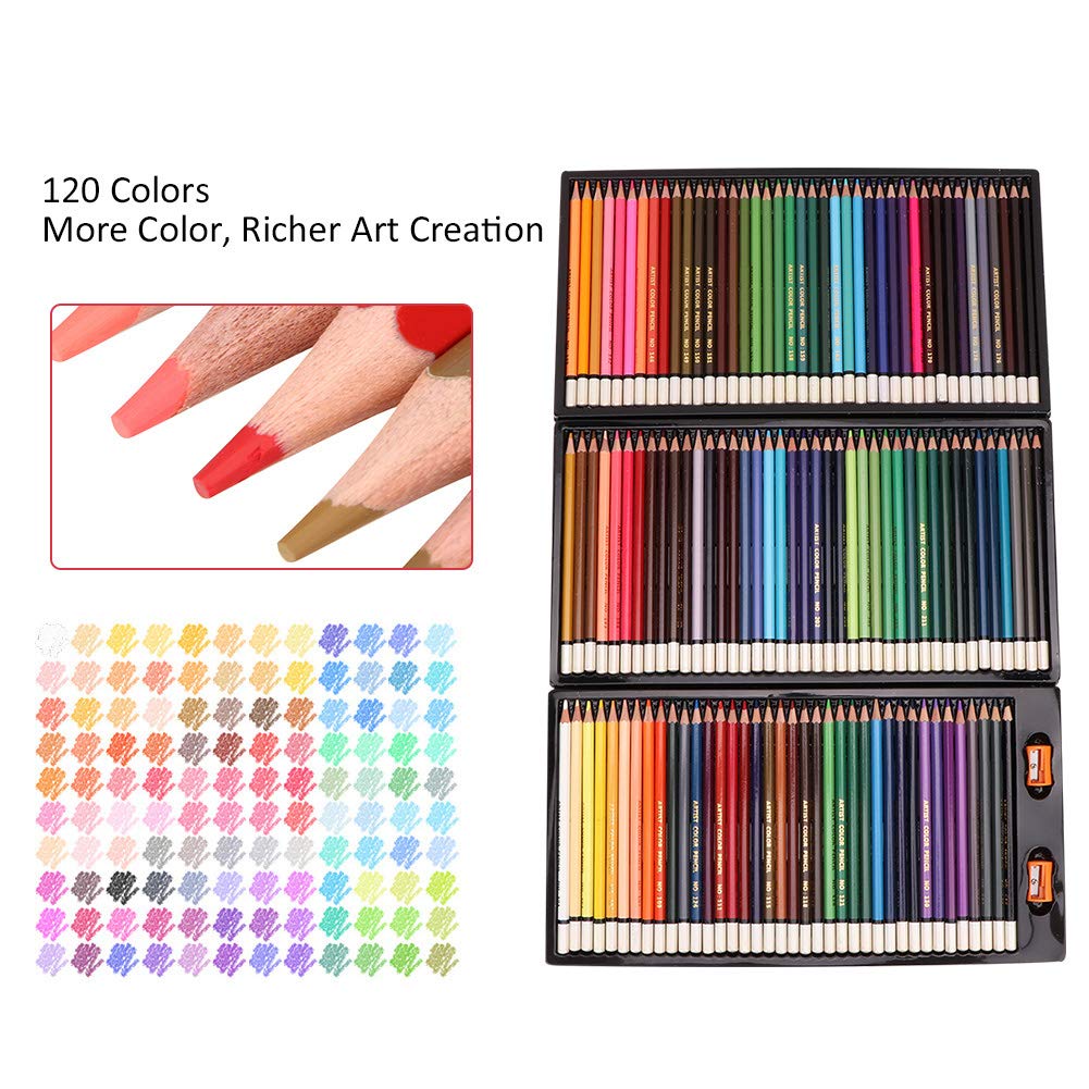 Changor Set di Matite Colorate, 120 tonalità Distinte