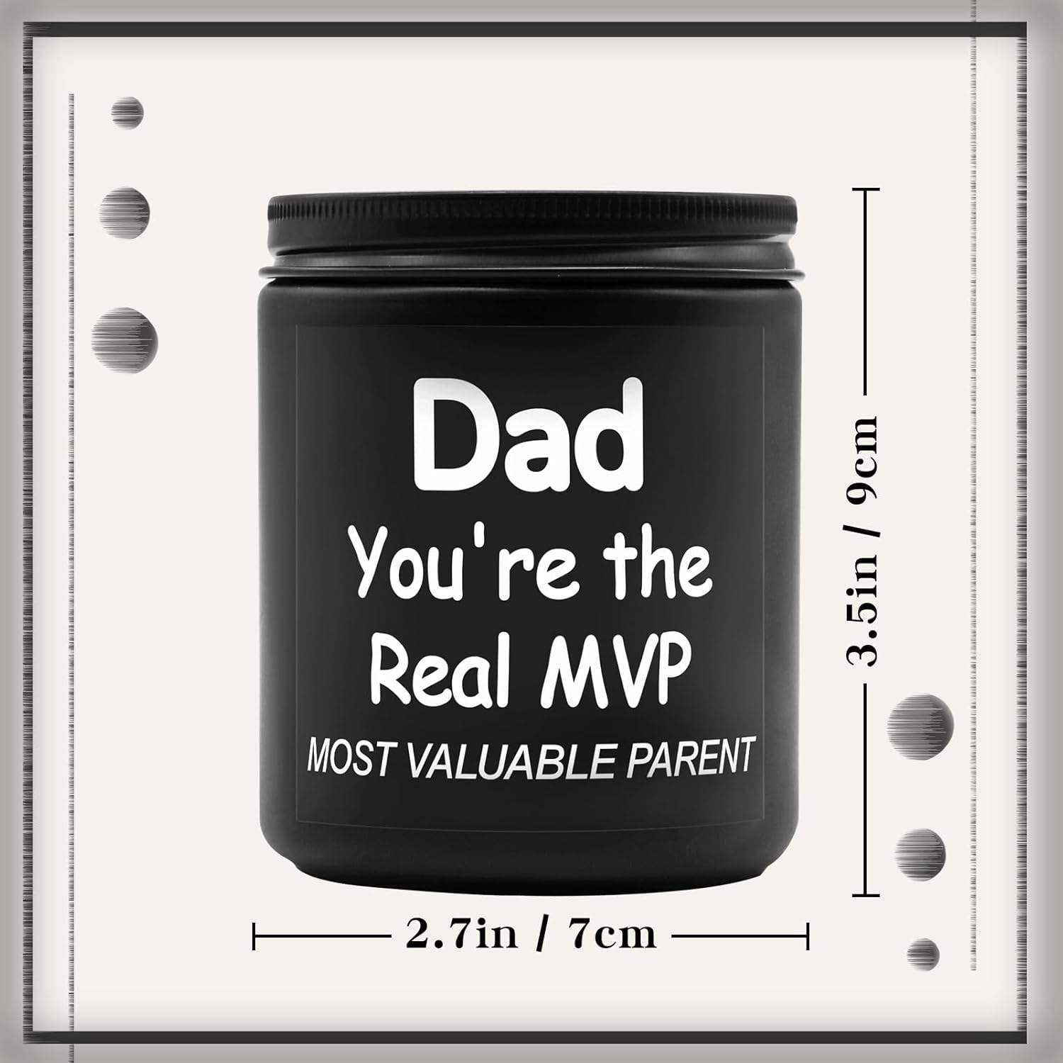 Lihome Gifts for Dad from Daughter Son - Funny Fathers Day & Birthday &Thanksgiving & Christmas Gifts, Smoke d Vanilla Scented Candle (7OZ) - Image 4