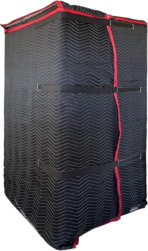 US Cargo Control Funda acolchada para refrigerador de 70 x 38 pulgadas, fundas acolchadas para refrigerador con correas de velcro, almohadillas