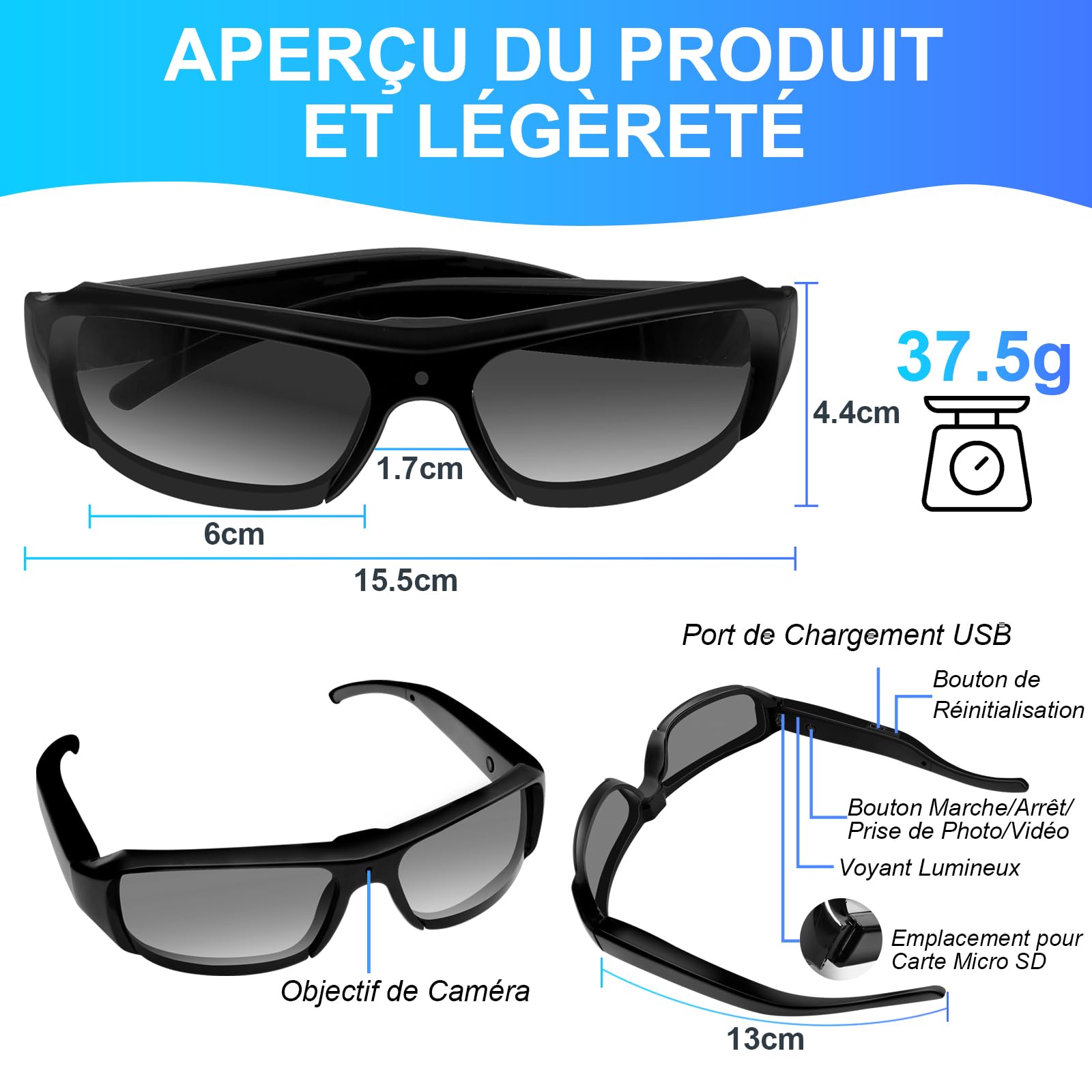 Lunette Avec Camera pas cher - Meilleures ofes sur le neuf et l'occasion
