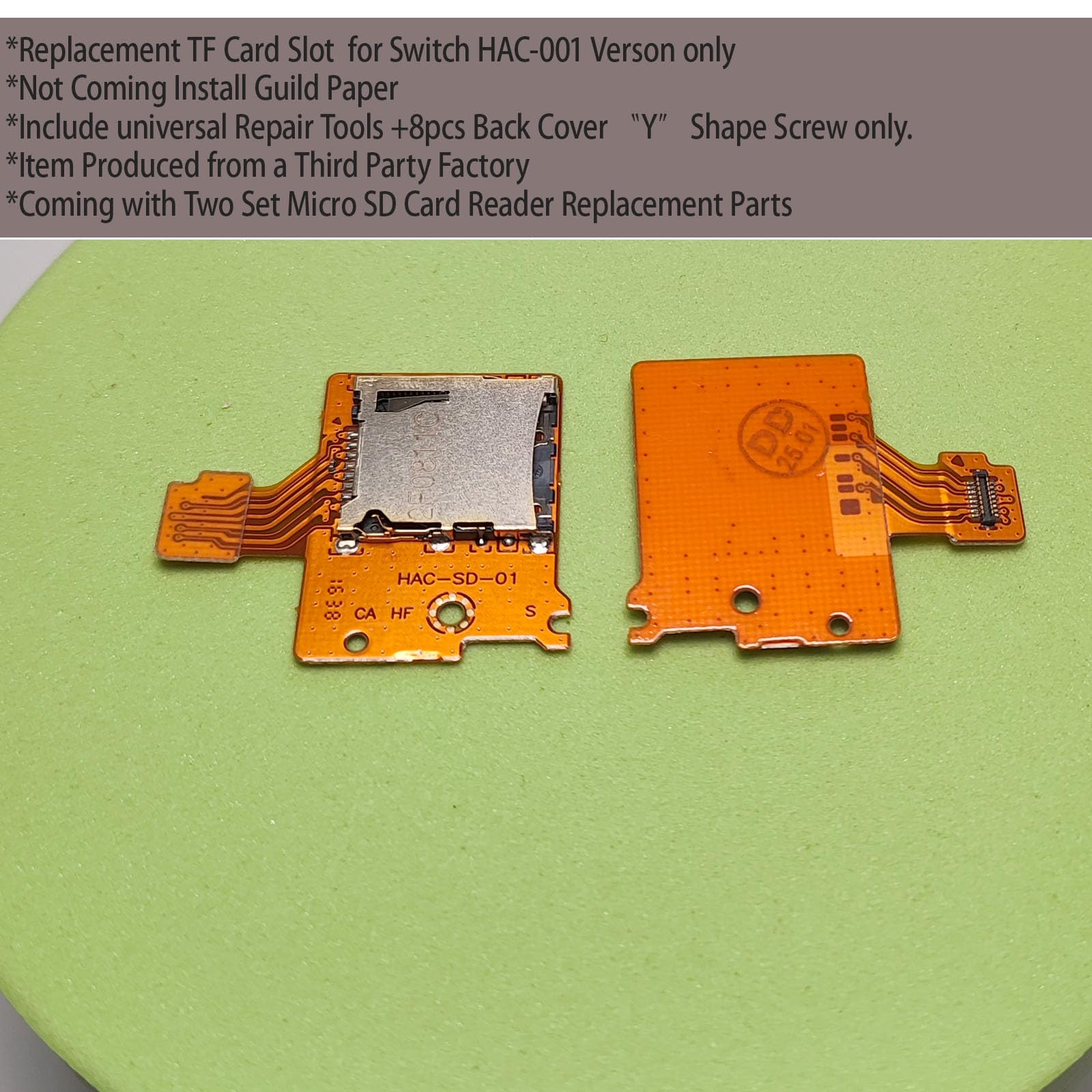 Amazon.com: [2pcs-Pack] for Switch SD Card Reader Slot Replacement