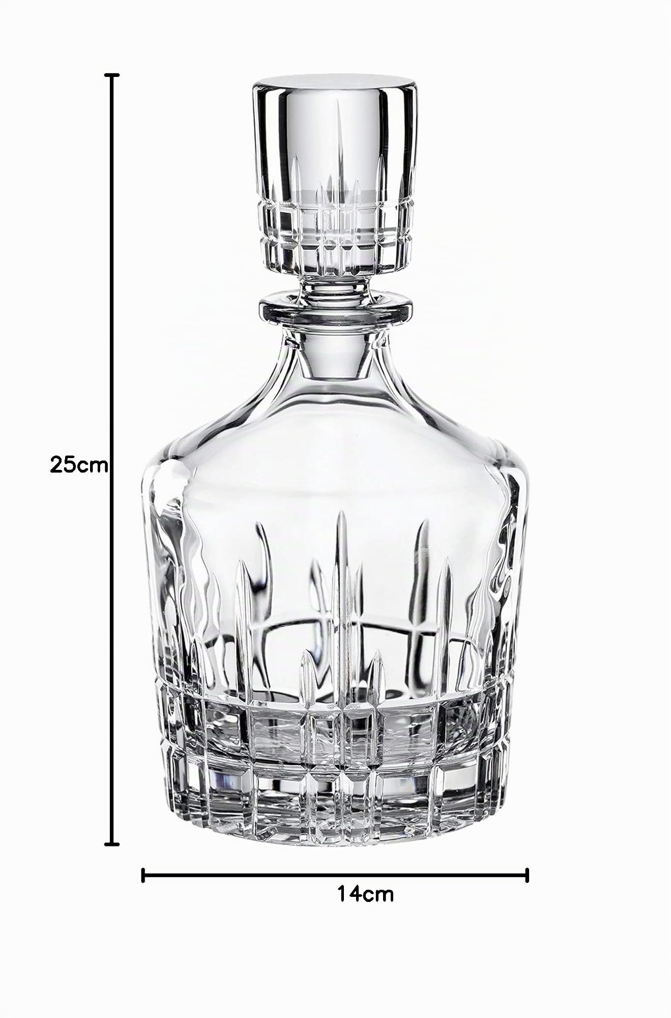 Spiegelau Perfect Serve Whisky-Set, 3-teilig, 750 ml / 368 ml, 4500198 | Karaffe mit 2 Whiskygläsern, Kristallglas
