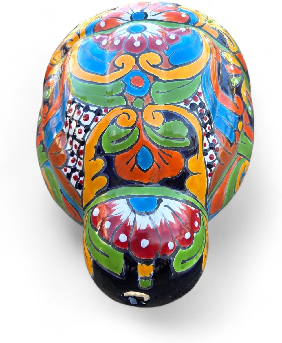 Wall Planter Large Hand Painted Wall Pot Indoor Outdoor Multi Colored Figure Glazed