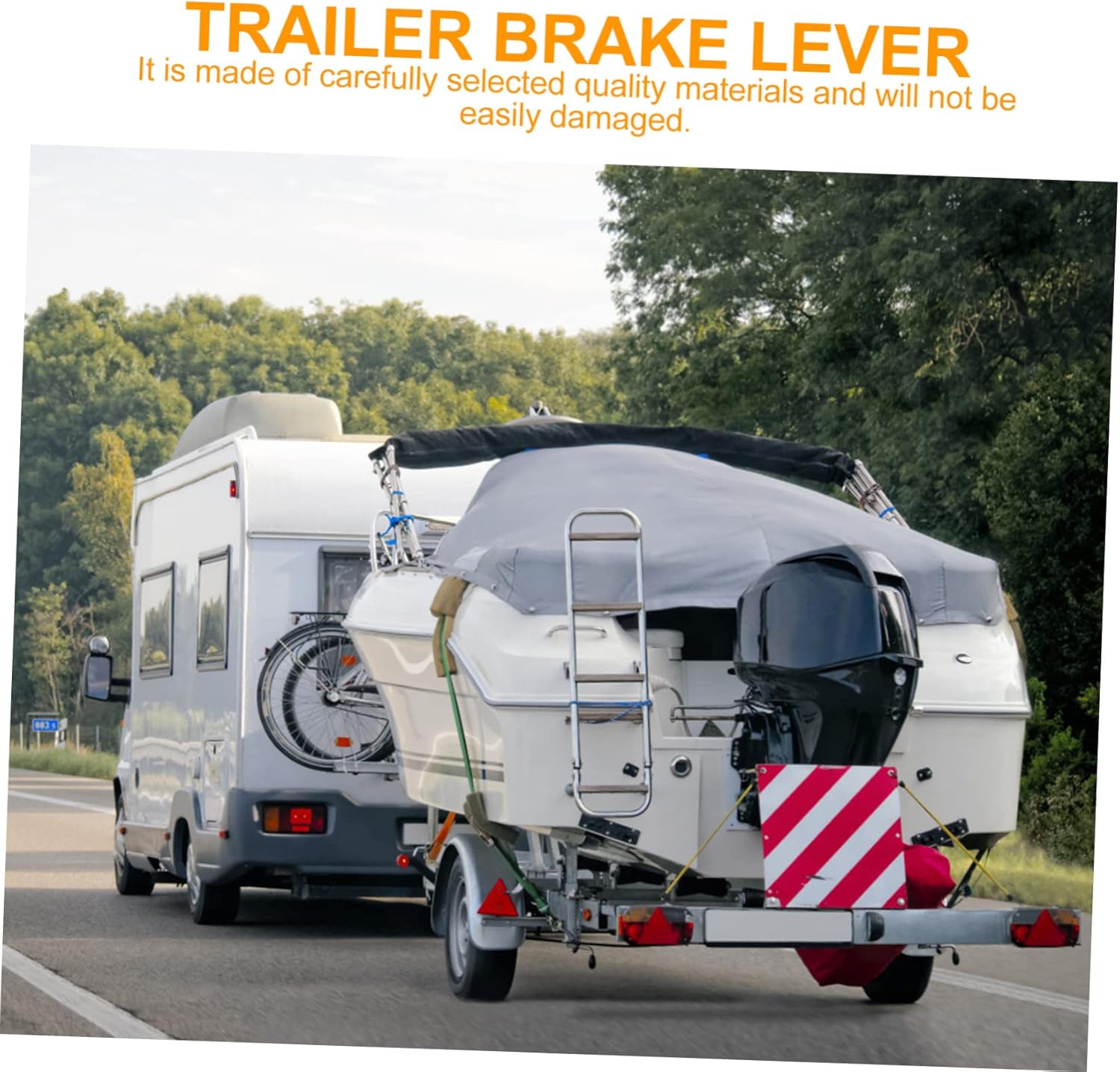 1pc Trailer Brake Lever Handle - Mechanical Hand Brake for Rvs and Trailers Easy Installation and Comfortable Control