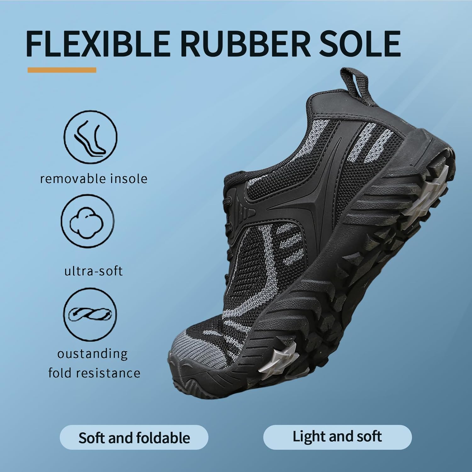 Hike Barefoot Shoes Womens Men Footwear，Women's Trail Running Barefoot Shoes，Wide Toe Box Minimalist Sneakers，Quick Dry Wide Toe Pro-Healthy&Non-Slip Water Shoe for Women Men - Image 4