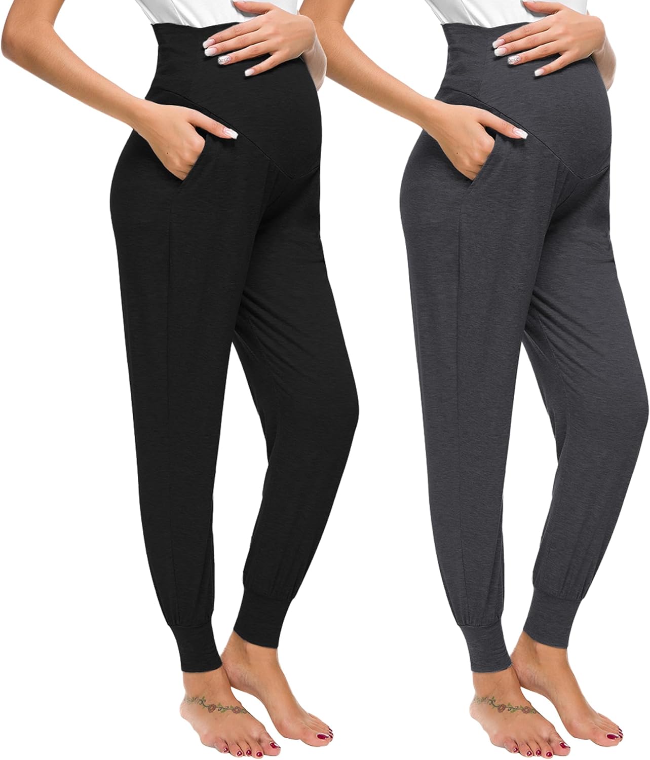Liu & Qu Maternity Women's Casual Pants Stretchy Comfortable Lounge Pants