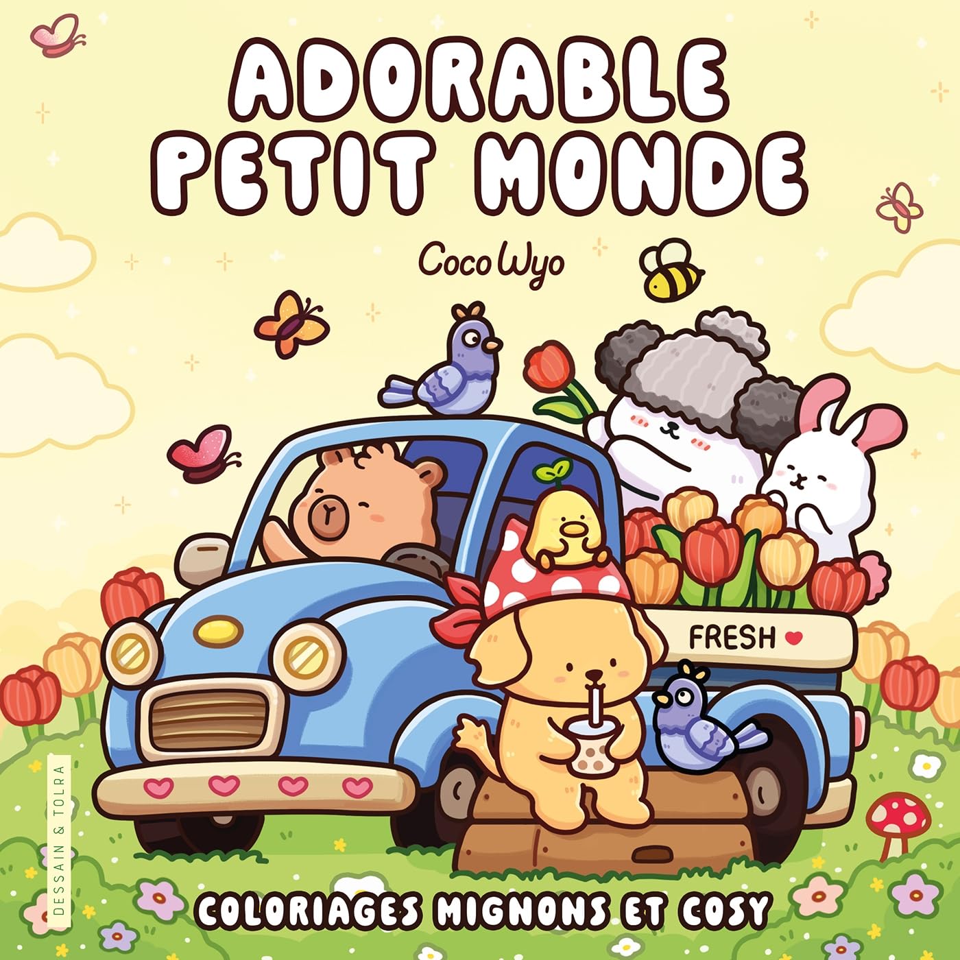 Adorable petit monde - Coco wyo - Livre de coloriage Cozy cuties - Cosy colo: COZY CUTIES - Coco Wyo