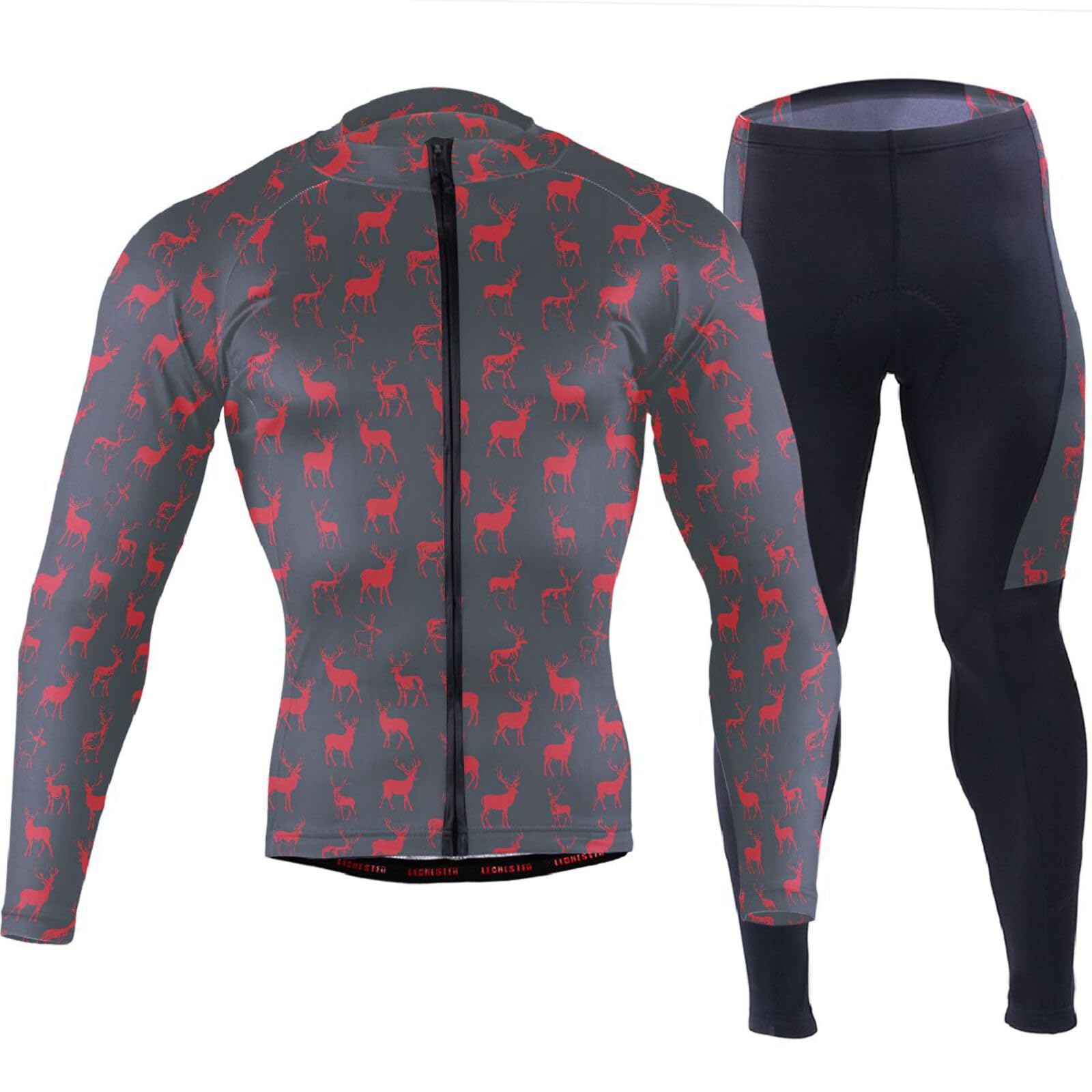 Radtrikot für Herren, mit Taschen, Windbreaker, kaltes Wetter, 3D-gepolstert