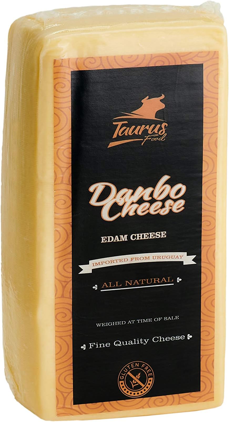 Danbo EDAM Uruguayan Matured - Semi-soft - Aged Danish Cheese ( 6.6 Pounds Approximately ) Gluten & Hormone free