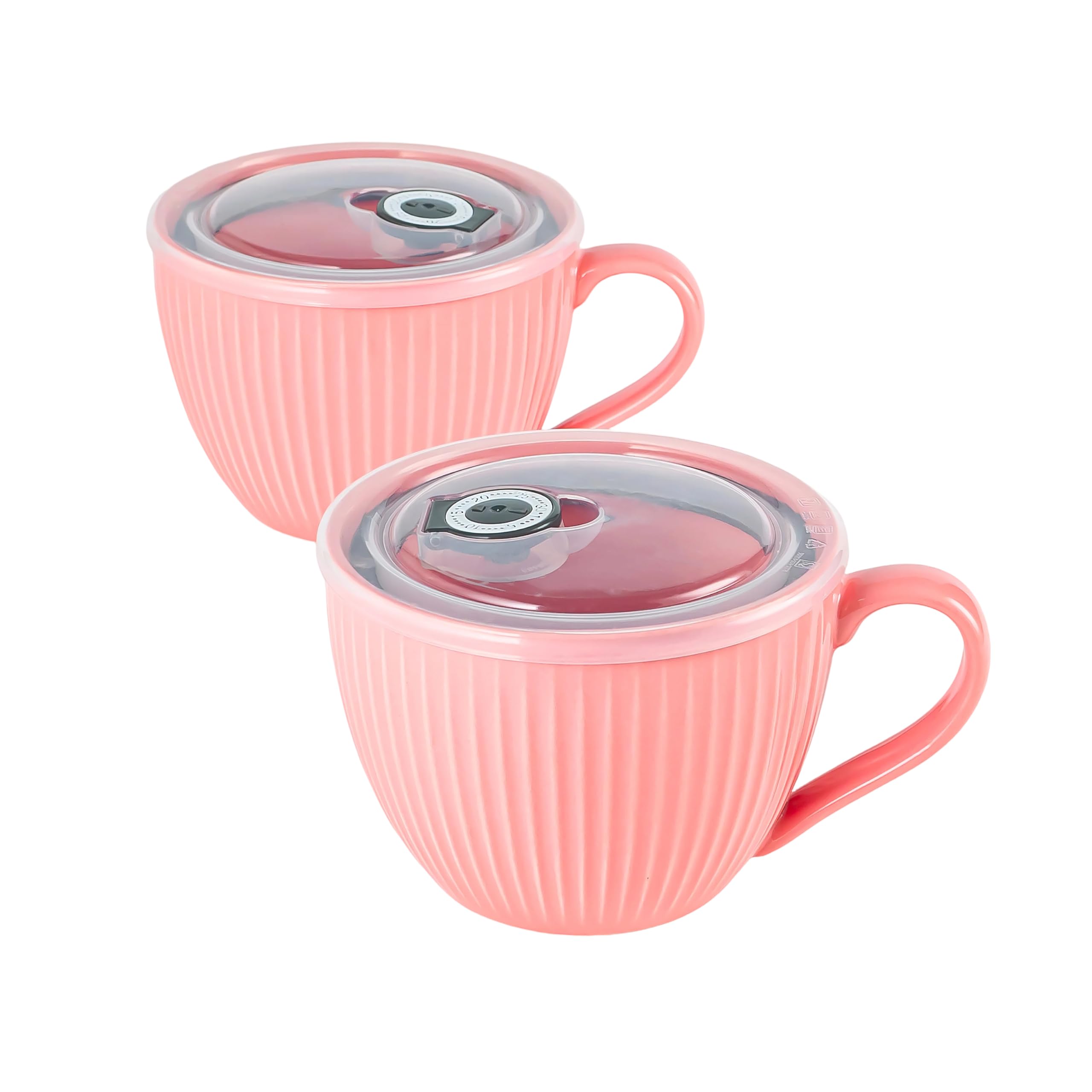 Tazones de cerámica con asas, tazas de café grandes de 24 onzas, tazas de sopa jumbo con tapas para cereales de desayuno, avena, café, té, microondas y lavavajillas, regalo de boda de inauguración de