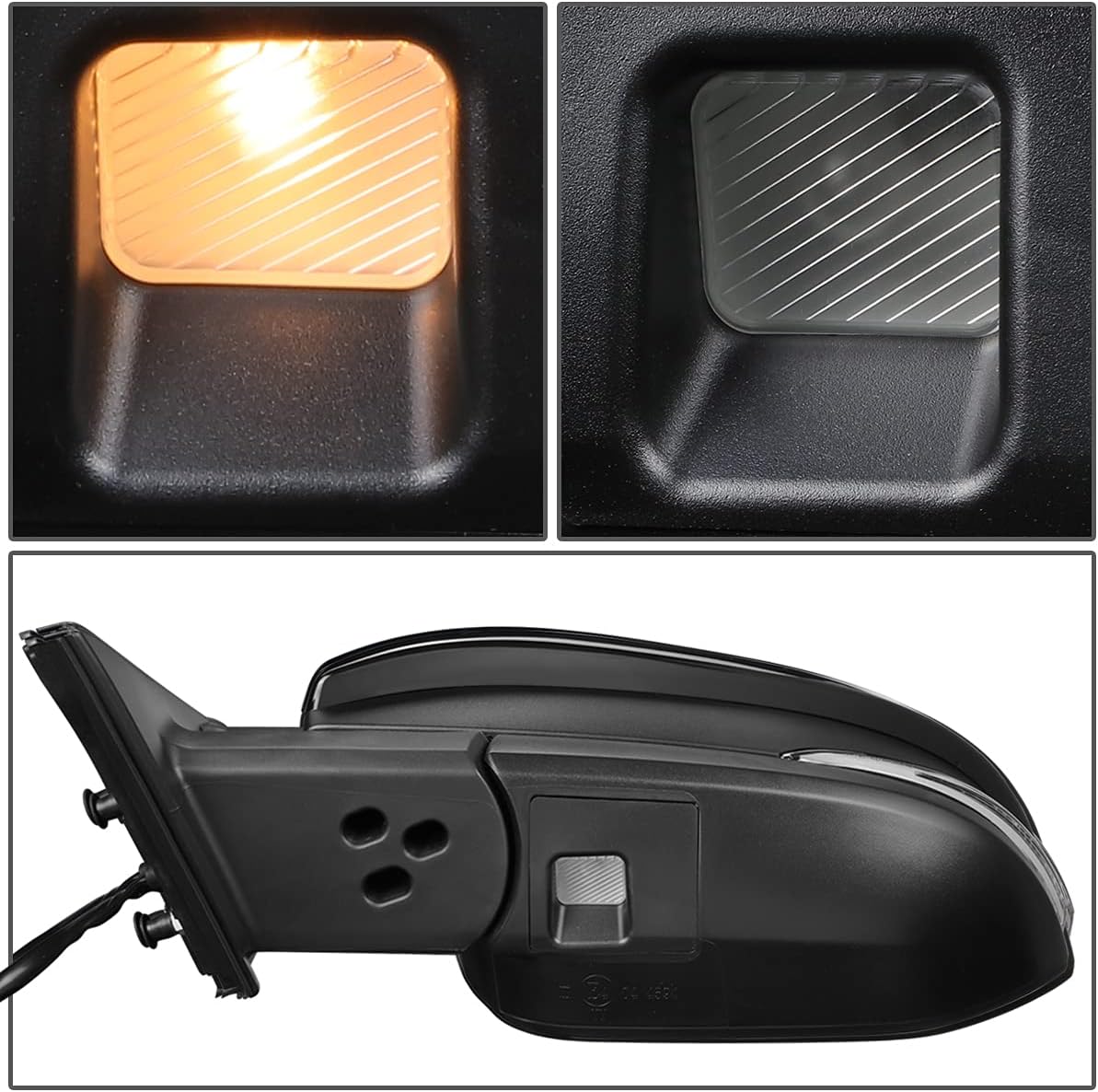 DNA Motoring OEM-MR-TO1320312 Left Driver Folding Side Mirror Compatible with 2014-2020 4Runner, Powered Adjust+Heated+Turn Signal+Puddle Light