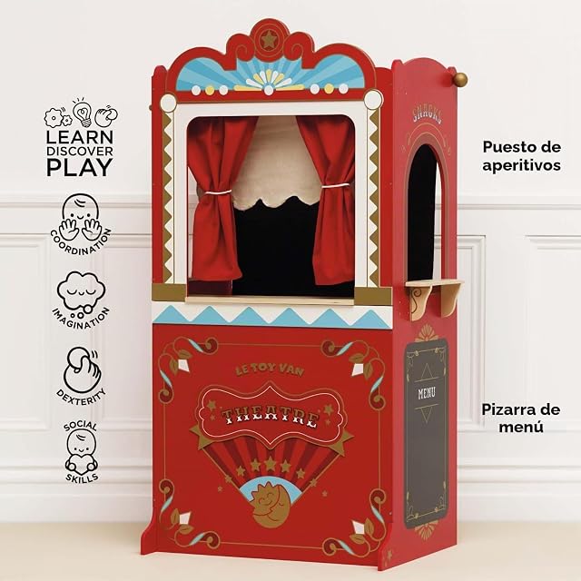 Foto 3 de 7 de Le Toy Van - Wooden Educational Puppet Theatre, Kids Role Play Toy