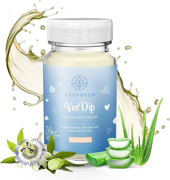 VeeFresh VeeDip Boric Acid Tampon Moisturizer Fortified