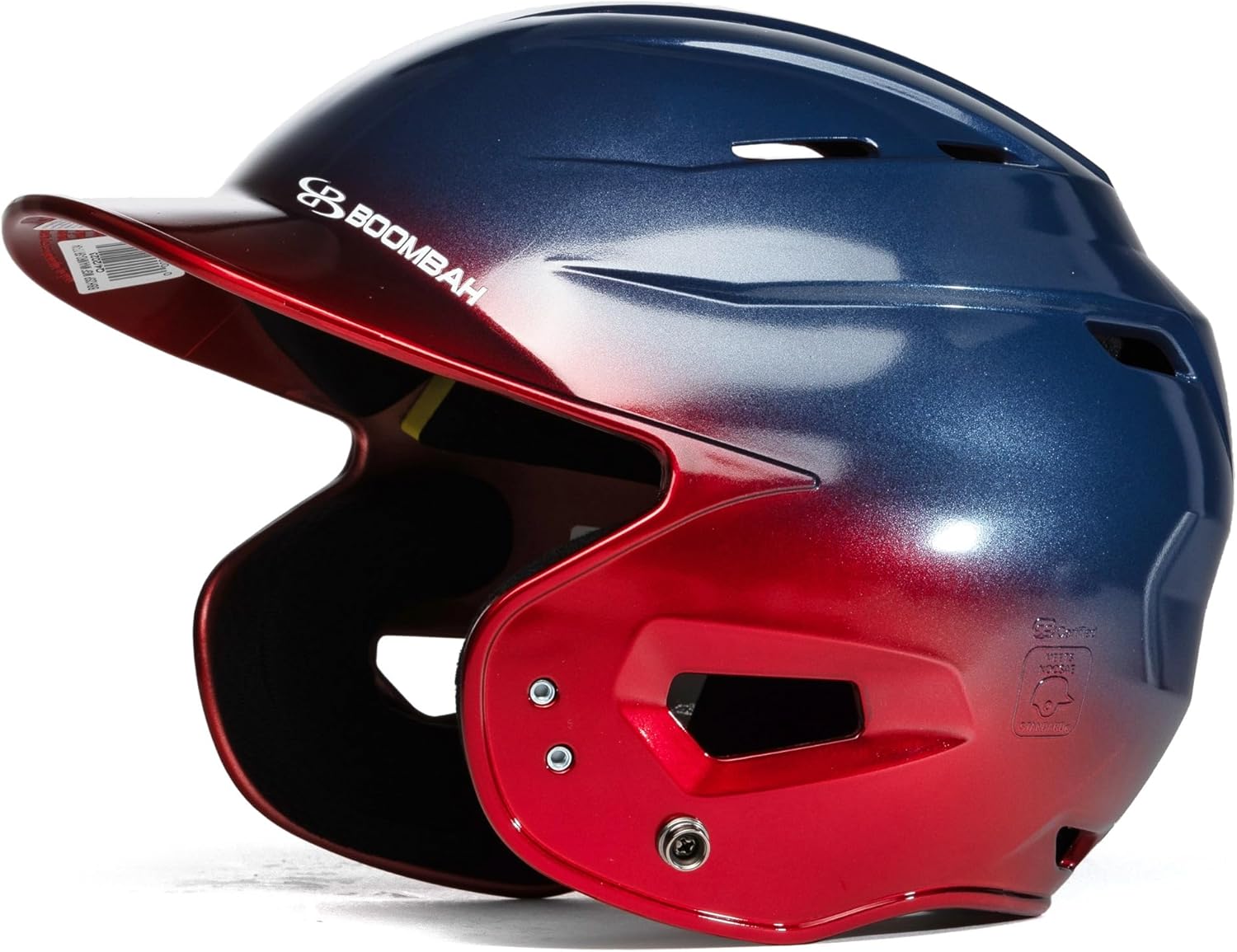 Boombah DEFCON Sleek Profile Batting Helmet - Lightweight NOCSAE Certified ABS Shell, Dual Density Padding, Junior/Senior Sizes
