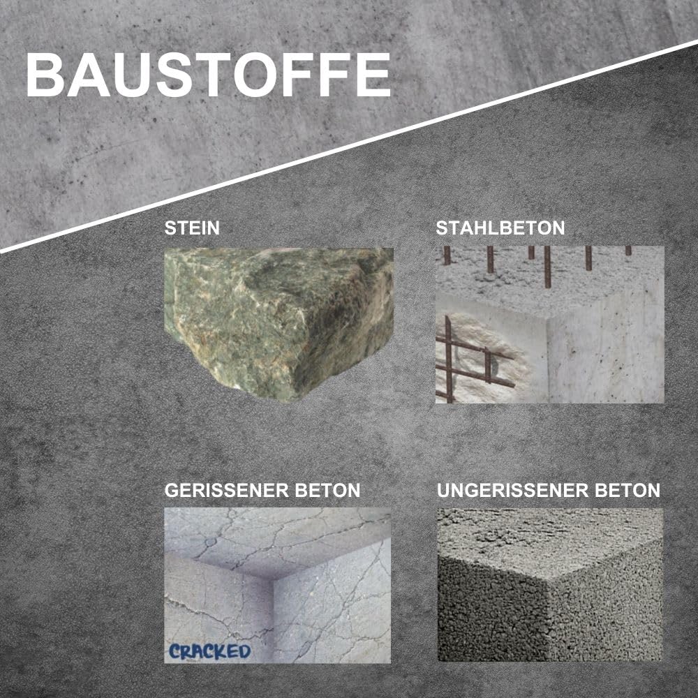 BATIFIX Betonschraube Sechskantkopf mit angepresster Scheibe Edelstahl A4 ETA Zulassung Option 1 für gerissenen und ungerissenen Beton Schraubanker (Ø10 x 70, 25, stück)