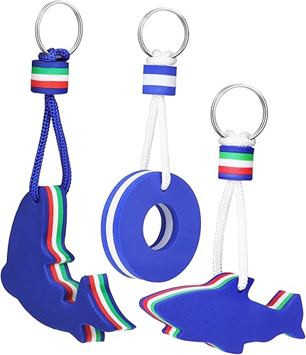 TENDYCOCO 3pcs Eva Key Ring Boat Key Floating Keychain Boating Keychain Mariposas Decorativas Para Pared Foam Pool Keychains Floating Key Holder