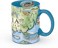 Vista 40 de Xplorer Maps Taza de cerámica con mapa de la isla de San Juan (16 onzas) – Taza de café sin BPA para bebidas calientes y frías – perfecta