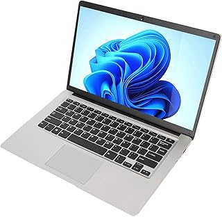 Laptop FHD de 14,1 Polegadas, 1920 X 1080 para Processador Celeron J4105, Computador Portátil, Bateria de Longa Duração, Tela IPS HD 100-240V para Office for Business (plugue americano)