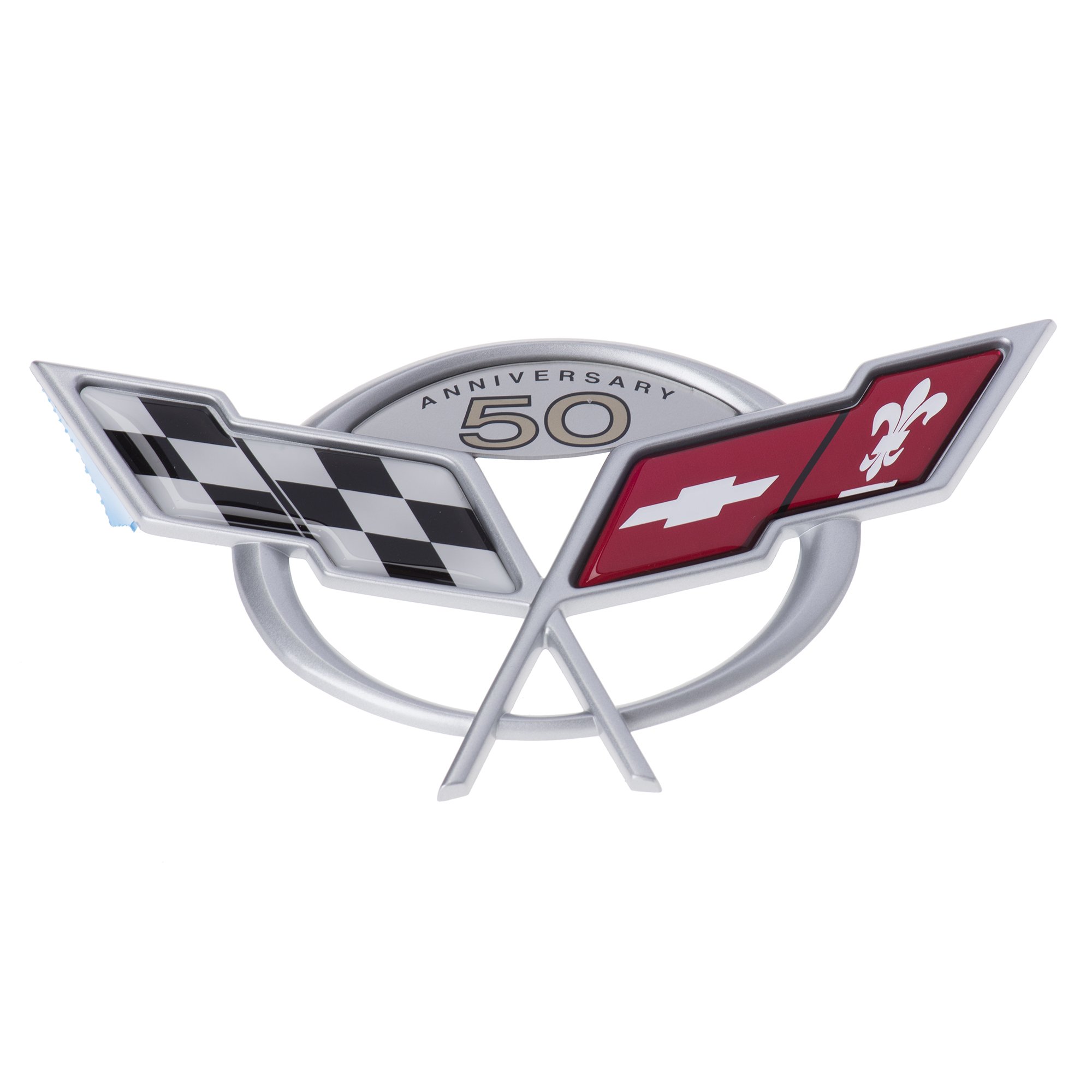 OEM NEW Front Bumper 50th Anniversary Crossed Flags Emblem