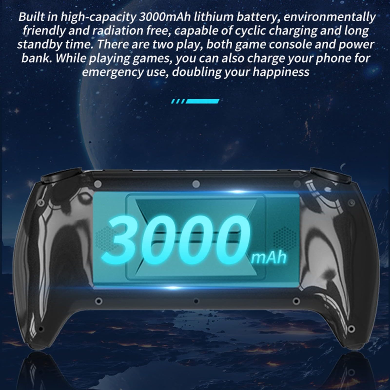 Handliche Retro-Konsole mit 5,5 Zoll IPS-Display, für SF3500, für mehrere Emulationsplattformen, über 20.000 Spiele und TV Link (sf3500 64g)