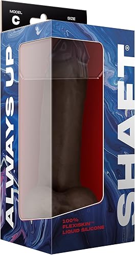 Miniatura 5 de Shaft Modelo C Downward Curve Flexiskin Consolador realista de doble capa con bolas, juguetes sexuales extremadamente suaves, consolador de silicona