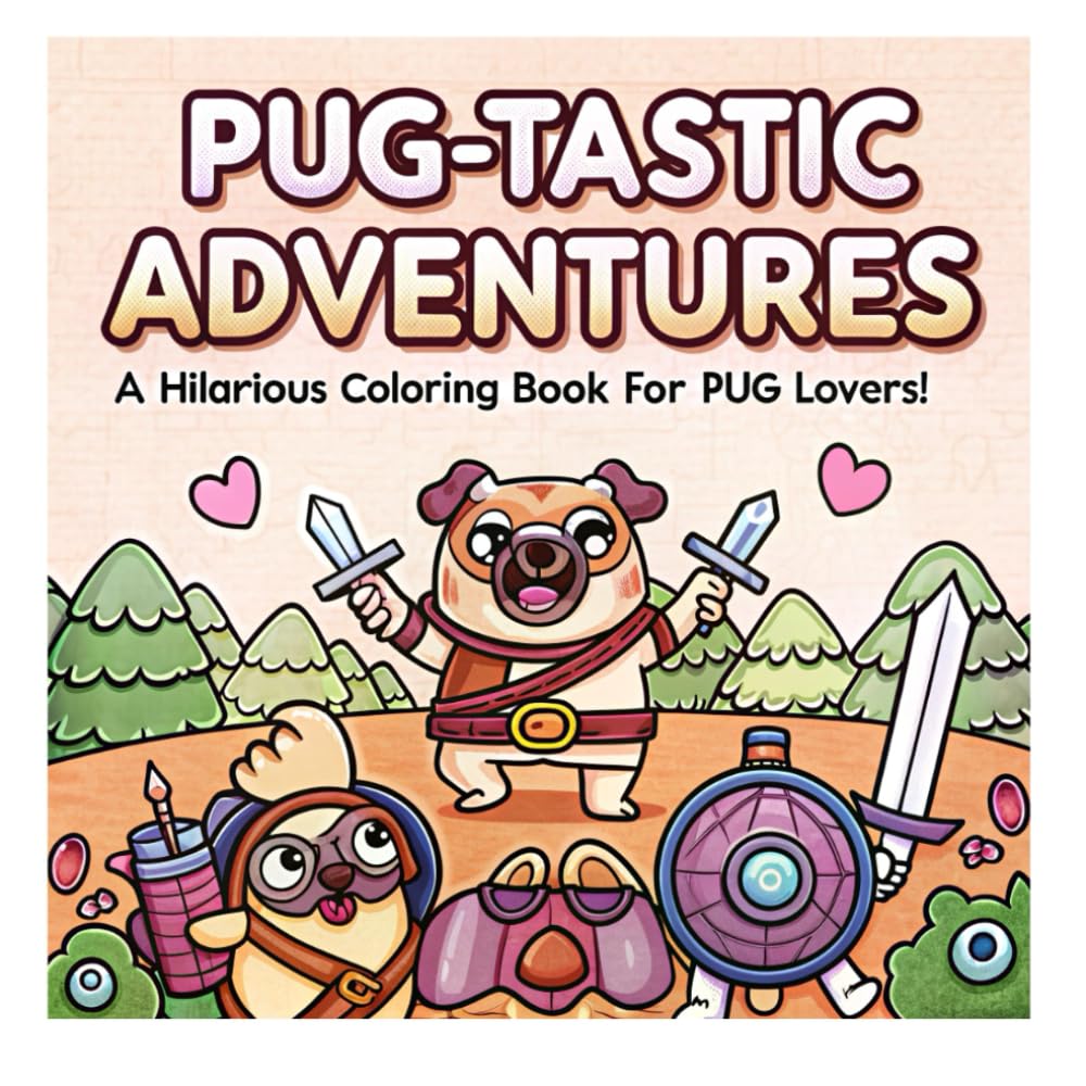 Pug Coloring book: Coloring book for kids