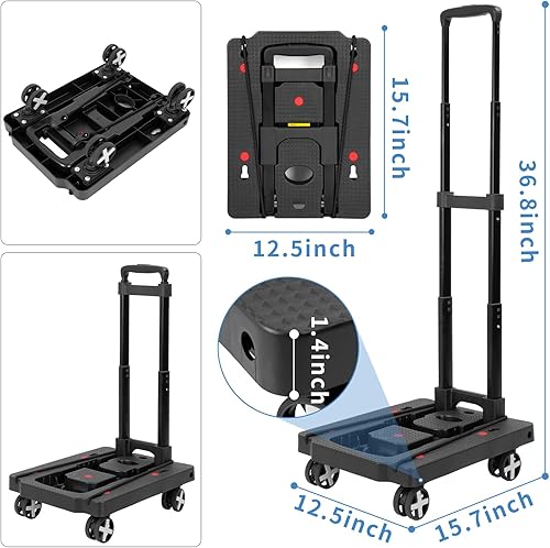 Miniatura 2 de Carrito de viaje para asiento de automóvil para aeropuerto, asiento de automóvil, rodillo, plegable, con correas azules, carrito de equipaje para
