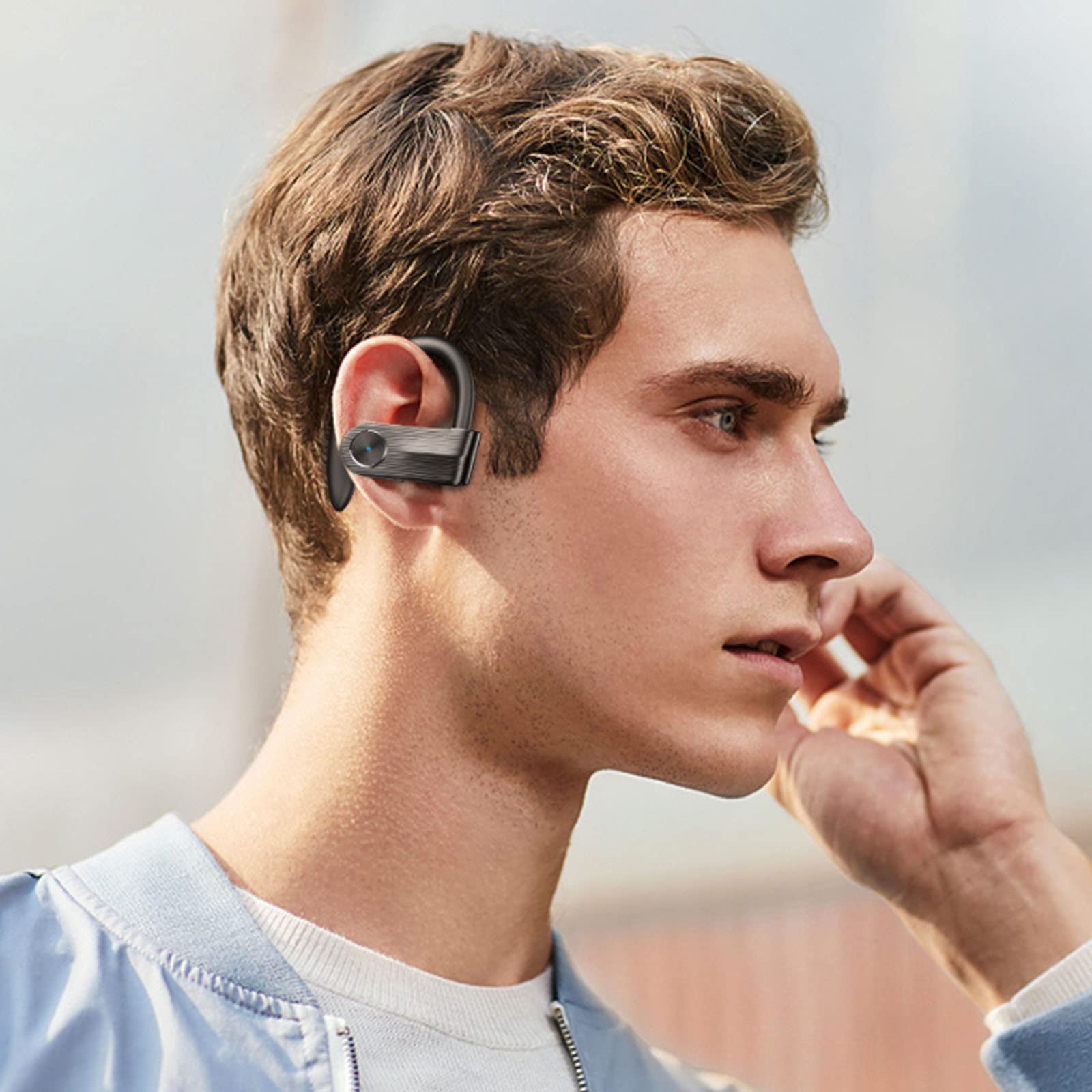 Écouteurs Supra-Auriculaires Écouteurs Bluetooth TWS Écouteurs Étanches Confortables Écouteurs de Course à Pied