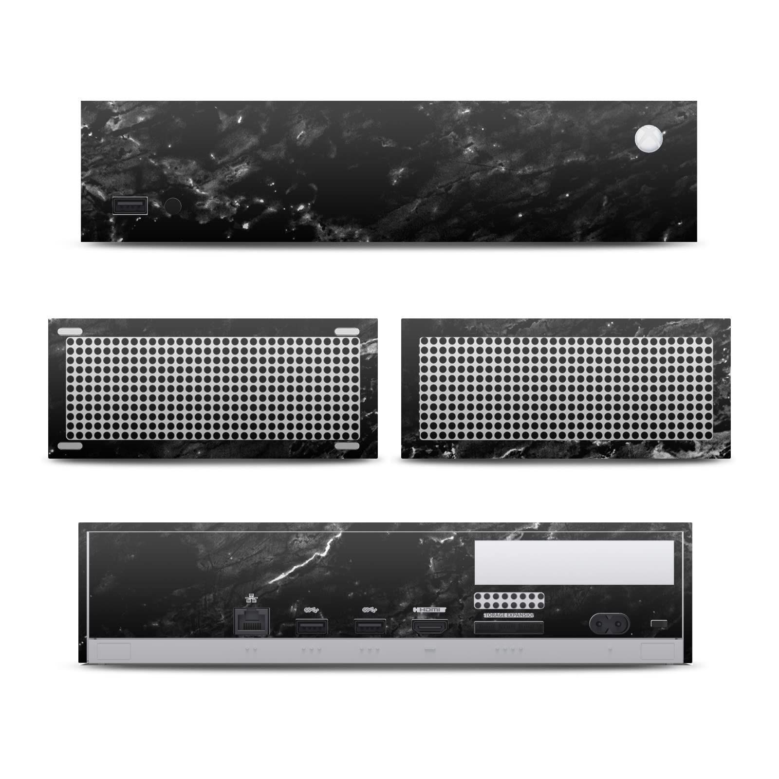 Juventus Football Club Vinyl Skin For Xbox Series S - Officially Licensed Monochrome Splatter Design