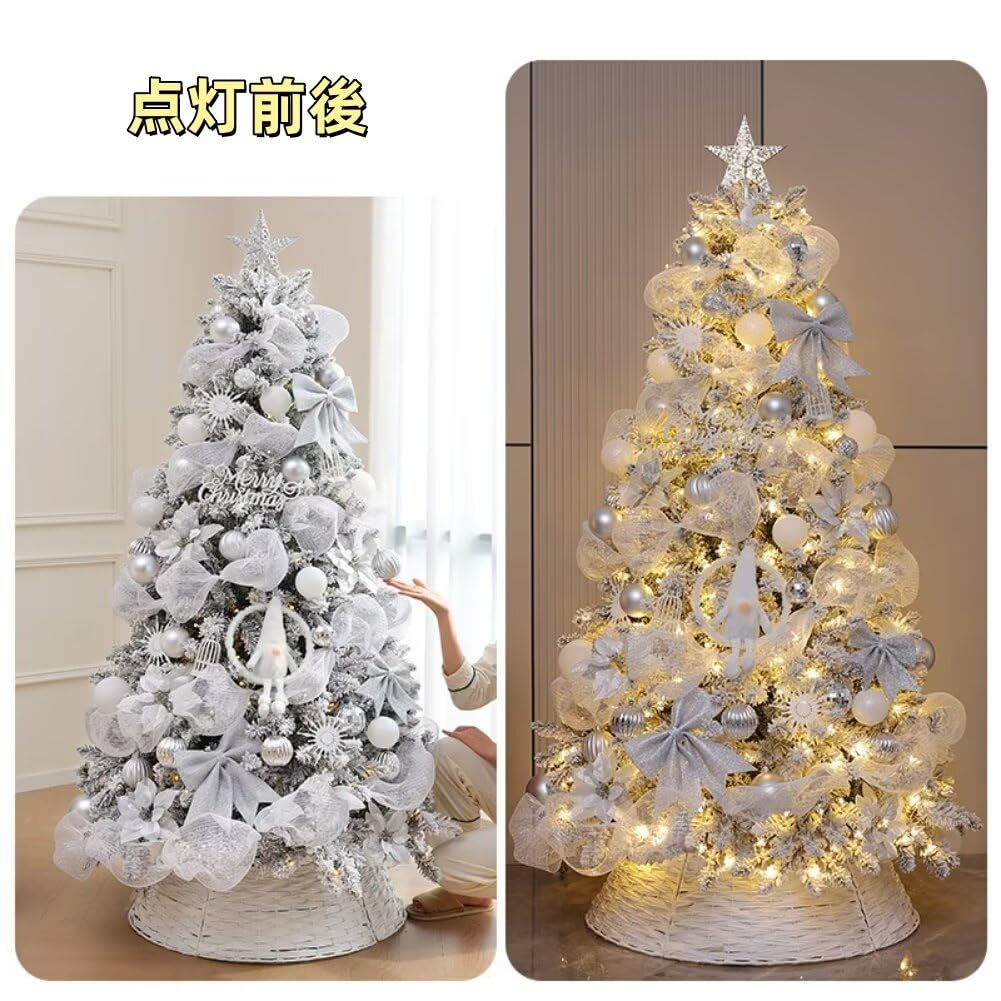 ホワイトクリスマスツリーセット　120cm Amazon.co.jp: クリスマスツリー 120cm クリスマスツリーセット