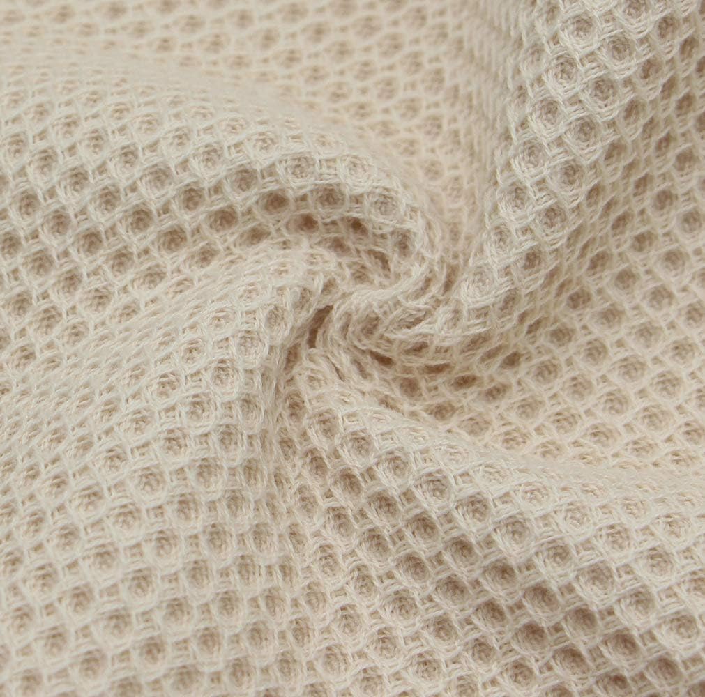 Mia's Dream Soft Absorbent Cotton Waffle Weave Kitchen Dish Cloth Washcloth, 13x28 inch 3 Pack (Beige), 13inch x 28inch - Image 5