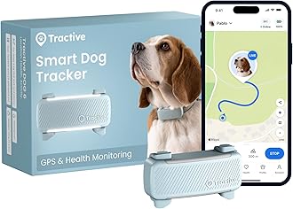 Tractive Smart Dog Tracker | 2025 Edition | Real-time GPS Tracking | Escape & Health Alerts | Vitals Monitoring | Market Leader (Mint)
