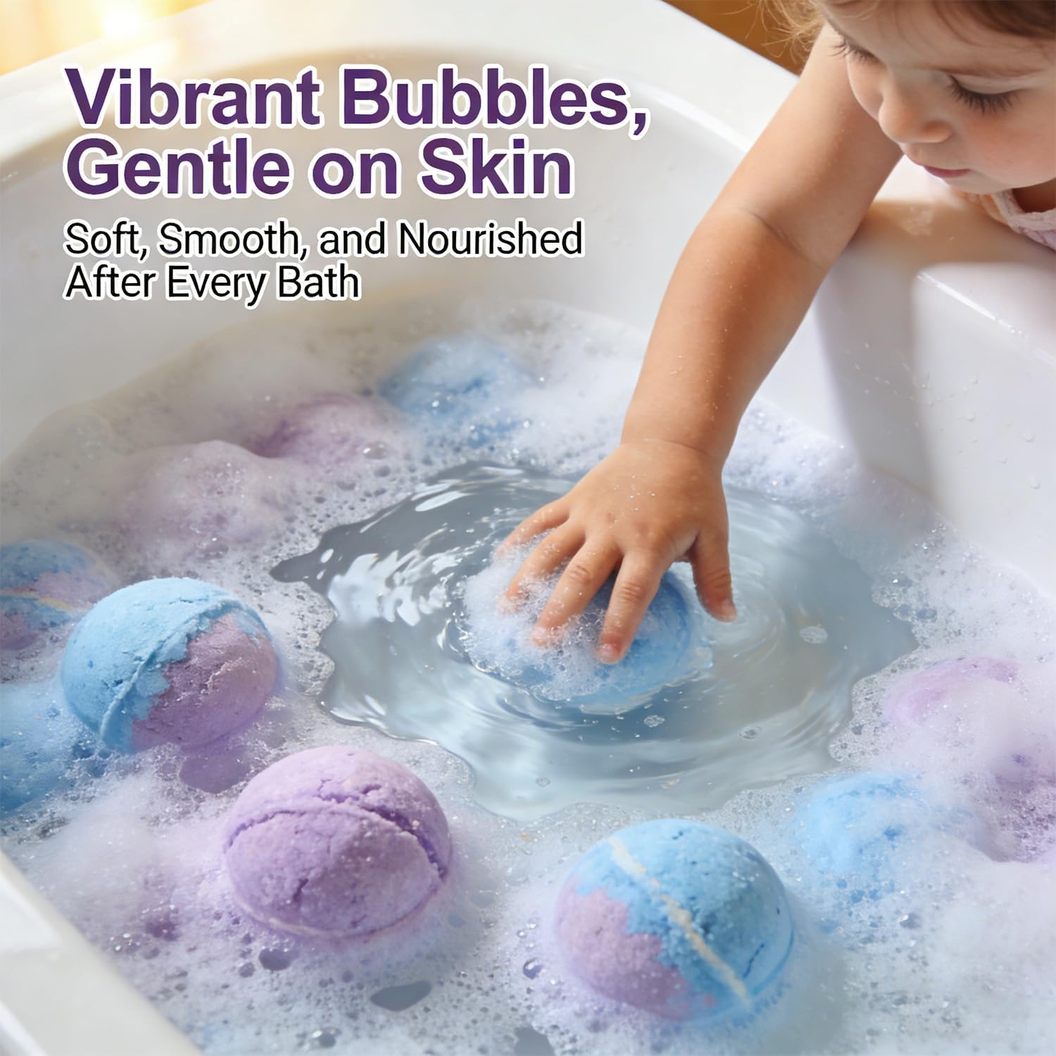 Ocean Toy Salt Ball Sleeve Box Bath Bombs, Bath Balls with Surprise Toys Inside, Natural Sea Salt Bubble Bath Fizzies for Boys & Girls, Gentle & Scented, Kid-Safe & Fun, Ideal Gift (B-1set)