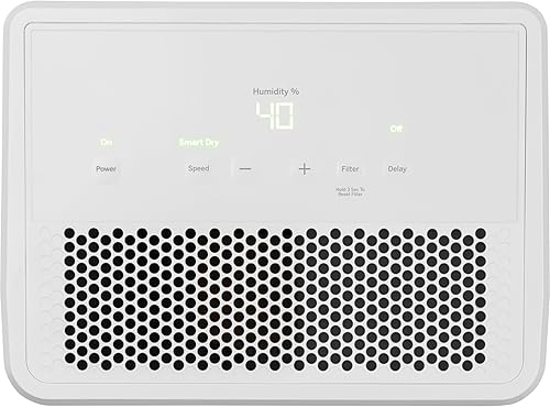 Miniatura 2 de GE Deshumidificador portátil inteligente con WiFi para sótano, dormitorio, baño, garaje, habitaciones grandes de hasta 4500 pies cuadrados, 50