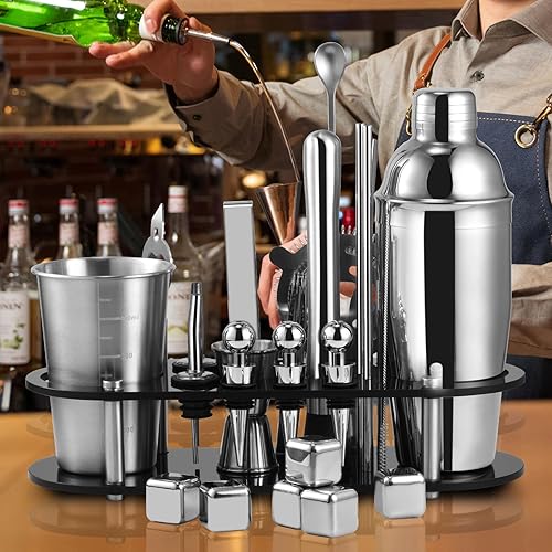 Miniatura 4 de Coctelera Bar Herramientas Set Bar Kit 26oz Martini Shaker Professional Barman Kits